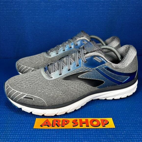 ? Brooks Adrenaline GTS 18 Men Size 13 Grey Athletic Running Shoes 1102711D015 main image 3